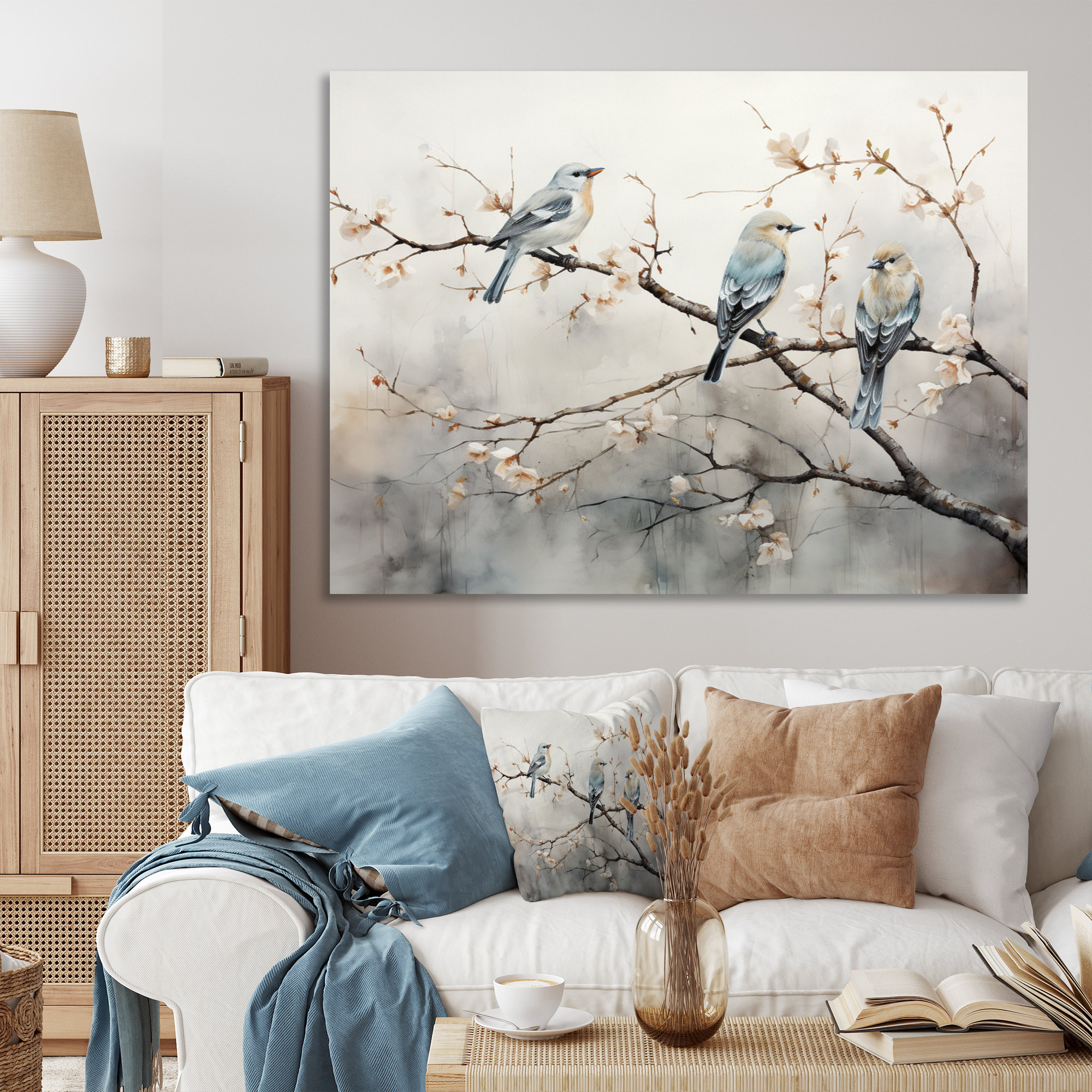 Red Barrel Studio® Birds On The Brink IV - Bird Wall Art For